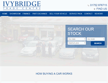Tablet Screenshot of ivybridgetradecentre.co.uk